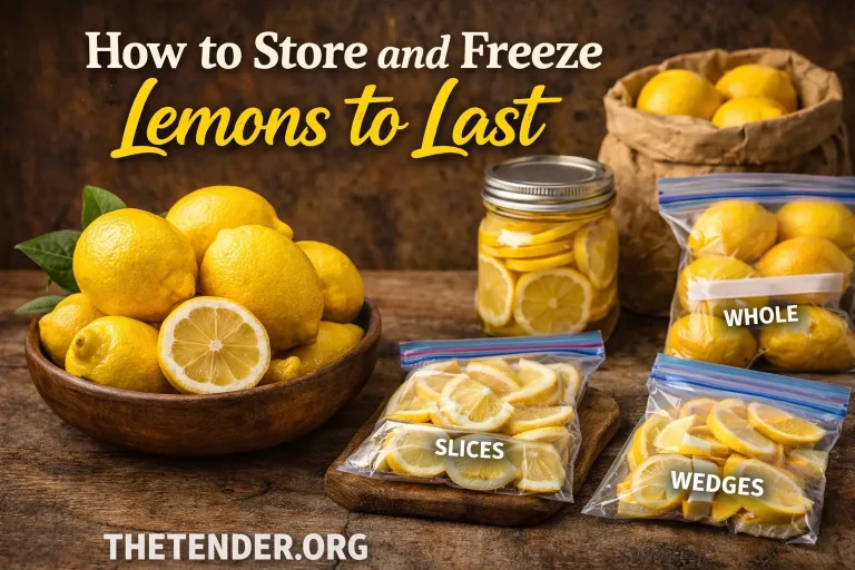 How to Store and Freeze Lemons to Last