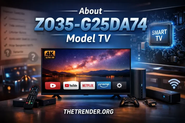 About ZO35-G25DA74 Model TV